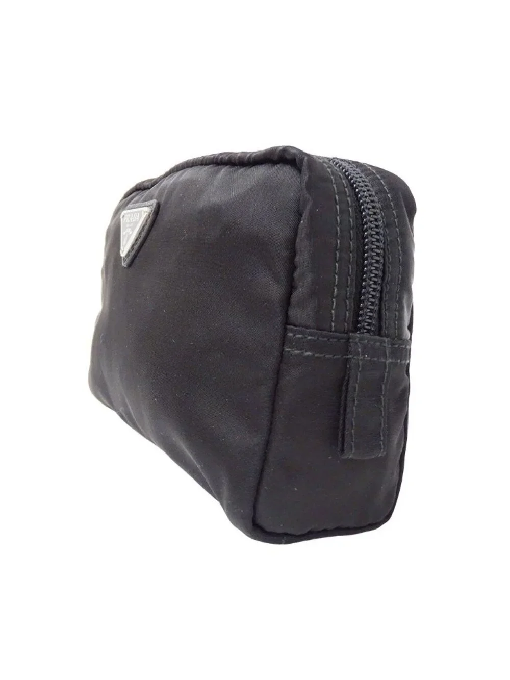 Prada Pouch Nylon Black Makeup Case Simple Daily